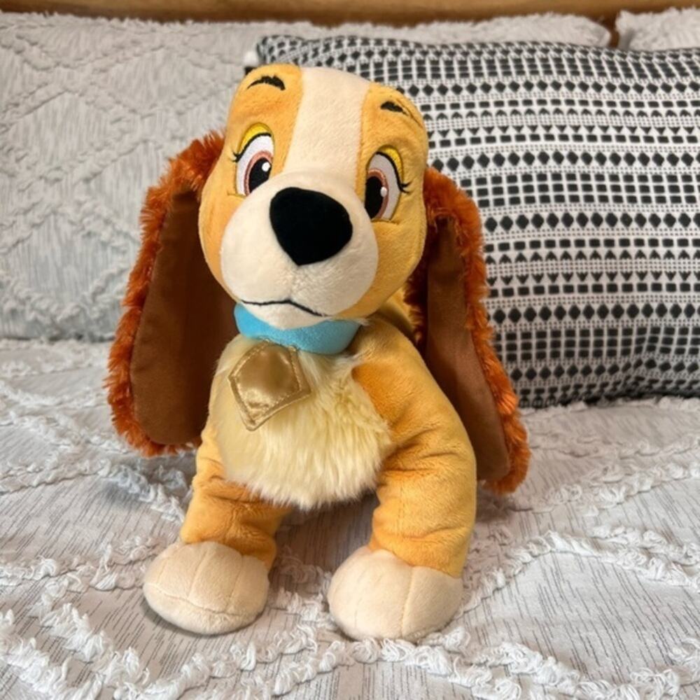 Disney Store Lady and the Tramp Lady Stuffed Animal Dog Plush Toy